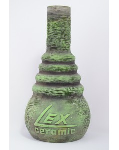 Колба для кальяну LEX глиняна (без різьблення), кольорова, 31 см